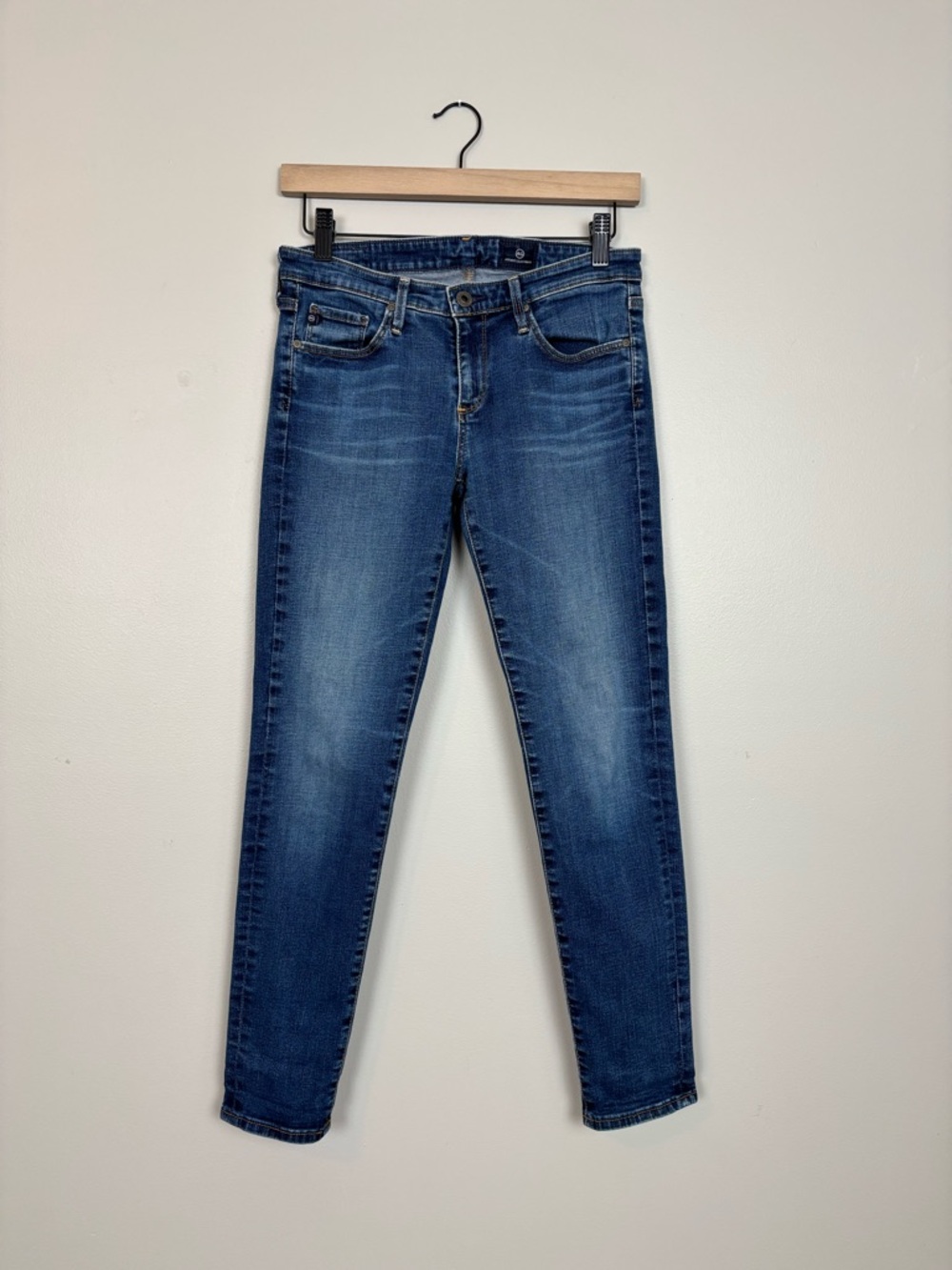 Adriano Goldschmied Jeans Womens 27R The Stevie Ankle Slim Straight Denim‎ Blue